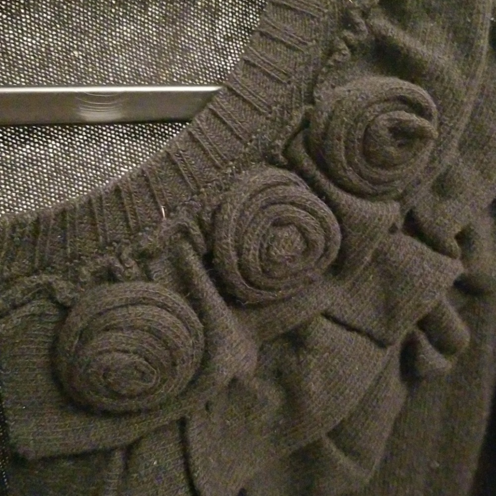 banana republic black sweater tall xs